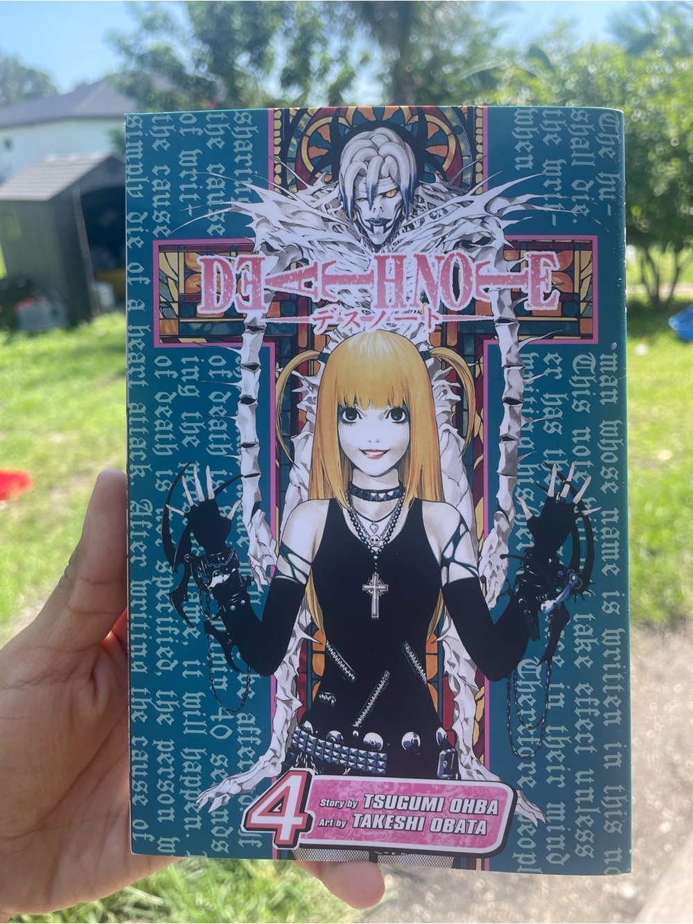 Manga Death Note Vol. 4 — Teal, Red, Black Cover